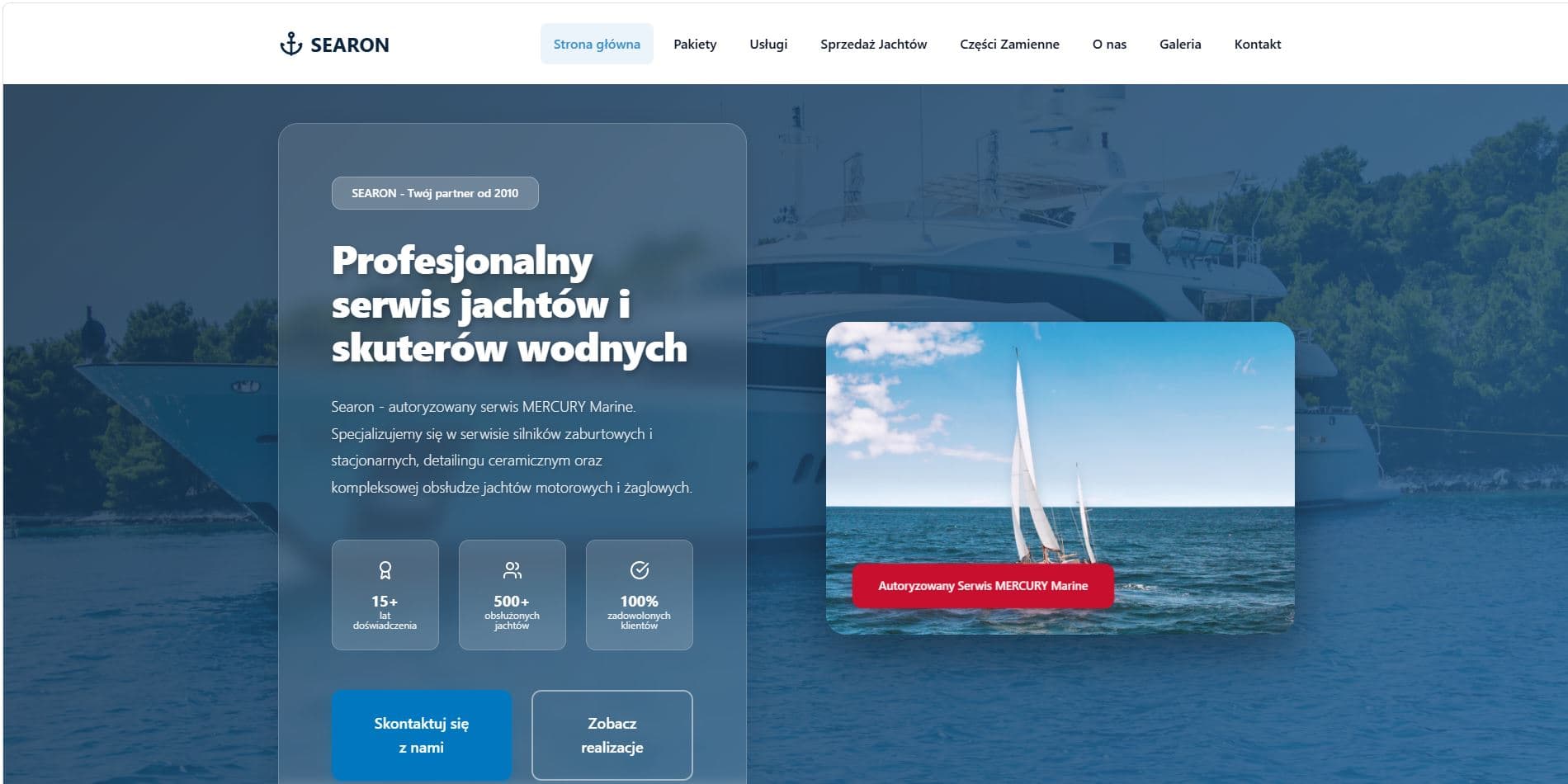 Searon — Profesjonalny serwis jachtów i skuterów wodnych
